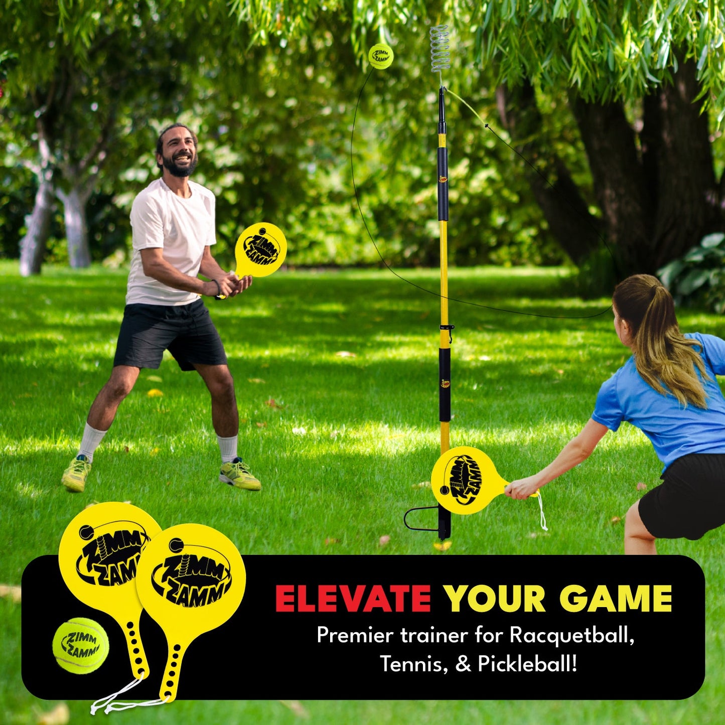 Tether Tennis Game-Zimm-Zamm